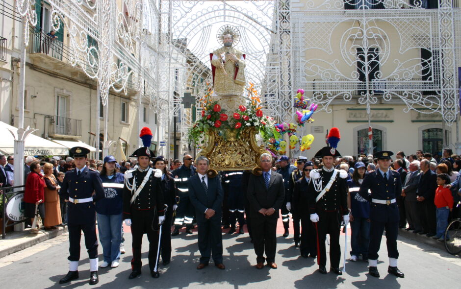 The patron saint festival feauturing processions and local culture